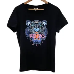 美品 KENZO ケンゾー タイガープリント 半袖 Tシャツ M ブラック レディース 古着 中古 USED