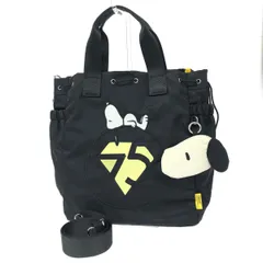 Y'saccs イザック ピーナッツコラボ/2WAYバッグ  ７５周年記念/スヌーピー/ナイロン    ブラック レディース / 240001169360