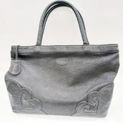 【IBIZA】レザー グレー ハンドバッグ