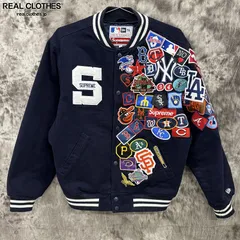 Supreme×New Era/シュプリーム×ニューエラ【20SS】MLB Varsity Jacket/バーシティ ジャケット/ネイビー/L