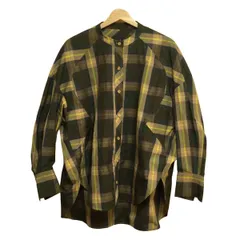 再値下げ【美品】 machattマチャット　チェック シャツ マチャット ネイビーブルーチェック柄 長袖シャツ - メルカリ