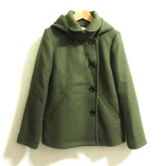 良品 URBAN RESEARCH DOORS アーバンリサーチドアーズ ショールカラー2WAYショートコート DR87-27M706 サイズ38 カーキ レディース 古着 中古 USED