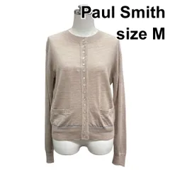 ■ ポールスミス Paul Smith カーディガン 長袖 丸首 ニット トップス グレー  ベージュ  ピンク ウール100％ M 9 レディース B5Y022