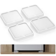 ★[ECO PLUS] 冷蔵庫 マット キズ防止 凹み防止 床保護シート 冷蔵庫・洗濯機・乾燥機 底上げ台 防音・防振・滑り止め ・床に傷防止 床暖房対応 耐荷重約400kg 1セット4個入り