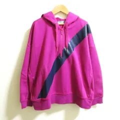美品 adidas アディダス STELLA McCARTNEY ステラマッカートニー ハーフジップ スウェットパーカー サイズOT パープル レディース 古着 中古 USED