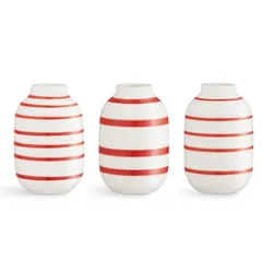 ケーラー Kähler オマジオ ベース 18346 80mm スカーレット 3個セット 北欧 花瓶 一輪挿し フラワーベース インテリア おしゃれ ギフト 北欧雑貨