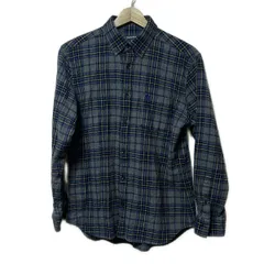 Burberry LONDON(バーバリーロンドン) 長袖シャツブラウス サイズM レディース - グレー×ブルー×黒 チェック柄