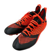 PUMA FUTURE サッカーシューズ スパイク オレンジ ブラック 26cm