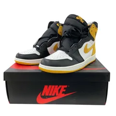 186000 新品未使用 NIKE ナイキ エアジョーダン 1 レトロ HIGH OG タグ付き 555088-109  25cm ブラックトゥ/イエローオークル メンズ