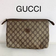 GUCCI オールドグッチ セカンドバッグ アクセサリーポーチ PVC GG