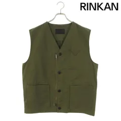 PRADA ストレッチデニム ベスト ブラックノースリーブデニムベスト