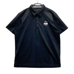 美品】golfickers ゴルフィッカーズ ポロシャツ 黒 ゴルフウェアL