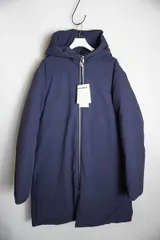 新品タグ 24AW JIL SANDER フード付きダウンジャケット ブルー 中古・古着通販】JIL SANDER (ジルサンダー) フーデットダウン