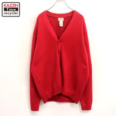 00s L.L.Bean 無地 コットン ニットカーディガン メンズ 表記Lサイズ