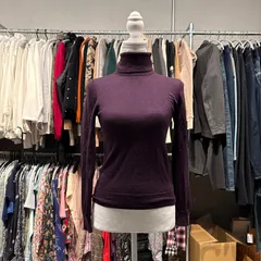 ＠　GALLARDA GALANTE ガリャルダガランテ　ハイネック　ボトルネック　ニット セーター トップス　ビーズ　knit