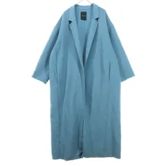 JEANASiS ジーナシス 長袖 ウールコート F ブルー レディース 古着