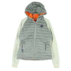 美品 FILA GOLF フィラゴルフ 長袖 中綿ジャケット M グレー フーディー レディース 古着