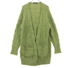 美品 URBAN RESEARCH アーバンリサーチ 長袖 シャギー ニットカーディガン F グリーン レディース 古着