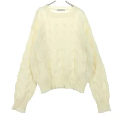 nano universe ナノユニバース 長袖 ニット F アイボリー レディース 古着