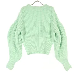 ZARA ザラ 長袖 ニット M グリーン系 レディース 古着