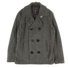 美品 GAP ギャップ 長袖 ピーコート M グレー系 レディース 古着