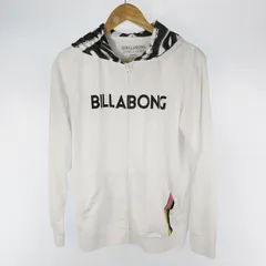 ビラボン BILLABONG ラッシュガード パーカー UVカット ジップアップ RASH ZIP HO 長袖 AI011-856 白 ホワイト ロゴ M