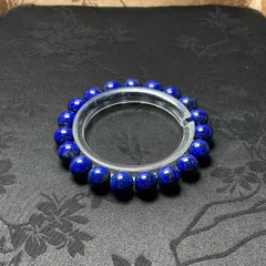 上級 EU製 ★ラピスラズリ★ブレスレット パワーストーン 天然石 綺麗 お守り プレゼント1 9.9-10.3mm ZB9680