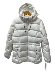 TOMMY HILFIGER (トミーヒルフィガー) 中綿フーディー パデットジャケット ダウン TP35118J 0WW M ホワイト レディース/065