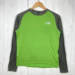 【Men's M グリーン系】 The North Face ( ザ・ノースフェイス ) ロング スリーブ ダクロン キュー ディー クルー L/S DACRONQD CREW ポリエステル ウェア トップス アウター ジャケット フリース