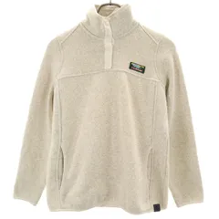 L.L.Bean エルエルビーン フリースジャケット XS オフホワイト プルオーバー アウトドア レディース 古着