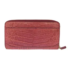 Crocodile クロコダイル クロコダイル/ラウンドファスナー長財布  センター取り/マット加工    ボルドー レディース / 240001171322のサムネイル