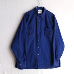 マーガレットハウエル｜オープンカラー CPOシャツ ネイビー 綿 MHL