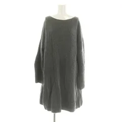 スローブ イエナ SLOBE IENA  23AW ファインウールニットミニワンピース 膝丈 長袖 グレー /NR ■OS