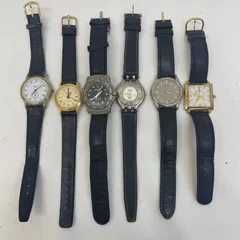 K【ジャンク】時計6点 まとめ売り 革ベルト