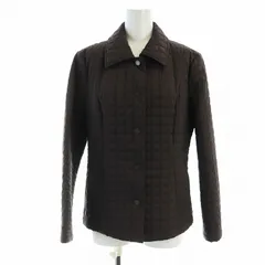 バーバリー ロンドン BURBERRY LONDON キルティングジャケット 中綿 長袖 ノバチェック 総裏地 ロゴ 40 M 茶 ブラウン ■GY18 /MQ