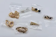 【ブランドイミテーション✨】アクセサリー7点まとめ MONET GIVENCHY BURBERRY NINA RICCI ELLE PARIS SANRON ネックレス イヤリング タイピン