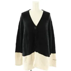 ジェラートピケ gelato pique × JOEL ROBUCHON カーディガン 部屋着 ルームウェア F 黒 ライトベージュ /MI ■OS