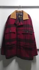 80-90’s LAKELAND USA製 襟レザー ウールジャケット サイズ40
