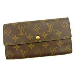 【最大30％OFF】ルイ・ヴィトン LOUIS VUITTON 長財布 モノグラム ポシェットポルトモネクレディ ブラウン レディース 中古