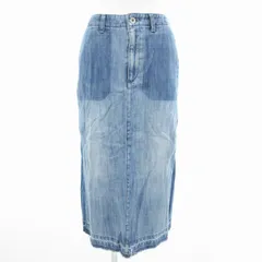 アーバンリサーチ ドアーズ URBAN RESEARCH DOORS デニムスカート ジーンズ タイト ロング マキシ カットオフ 36 インディゴブルー /GV