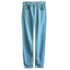 USA製 Levi's リーバイス ボタンフライ カラーデニム デニムパンツ 水色 ブルー W28程度 No.L134