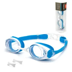 新品 [ESAVIA] スイミングゴーグル 度付き水泳ゴーグル 子供/大人用 近視用 水中メガネ 度付きレンズ 水中眼鏡 曇り止め UVカット くもり止め 抗菌クッション ケース付き 女の子 男の子 キッズ 水漏れ防止 男女兼用