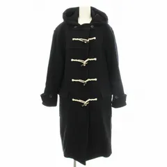 23区 オンワード樫山 22AW ヘリンボーン ダッフルコート SCWWNW0510 フード ロングコート 48 黒 ブラック /☆G ■MUのサムネイル