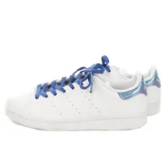 アディダスオリジナルス adidas originals STAN SMITH J スニーカー シューズ ローカット グリッター ロゴ トレフォイル 女の子 ガールズ 23.5cm 白 ホワイト GZ1548 /MN9 ■GY18