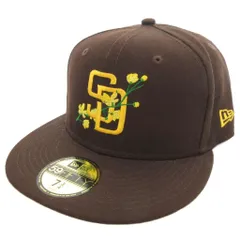 ニューエラ NEW ERA 59FIFTY Side Patch Bloom サンディエゴ・パドレス キャップ 7 3/4 ブラウン /UO