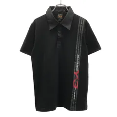 Y-3 ワイスリー 2000's ロゴプリントポロシャツ  ブラック Lのサムネイル