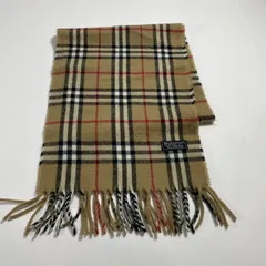 ★ Burberrys バーバリーズ マフラー ノバチェック キャメル ラムウール100% ロング丈 160㎝ ストール メンズ レディース  現状品 0.10kg