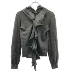 JUNYA WATANABE COMME des GARCONS ジュンヤワタナベ コムデギャルソン 2002AW カットオフカッティングフリルデザインニットカーディガン JG-N038 グレー ｰのサムネイル