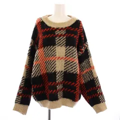 フリークスストア FREAKS STORE チェックニットプルオーバー セーター 長袖 クルーネック F マルチカラー 1332248900463 /BM