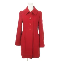 ジルバイジルスチュアート JILL by JILLSTUART ステンカラーコート ロング 切替 タック ウール S 赤 レッド /MN7のサムネイル